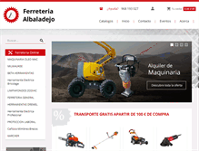 Tablet Screenshot of ferreteria-albaladejo.com